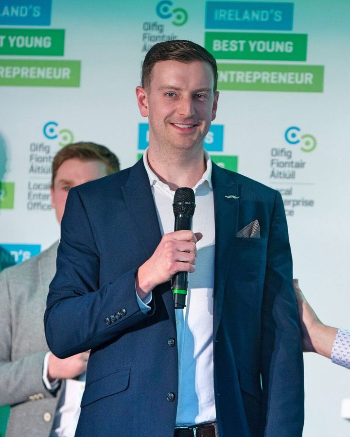 Gary Redmond speaking at Ireland's Best Young Entrepreneur